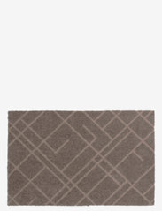 Floormat polyamide, 60x40 cm, lines design - BEIGE/SAND