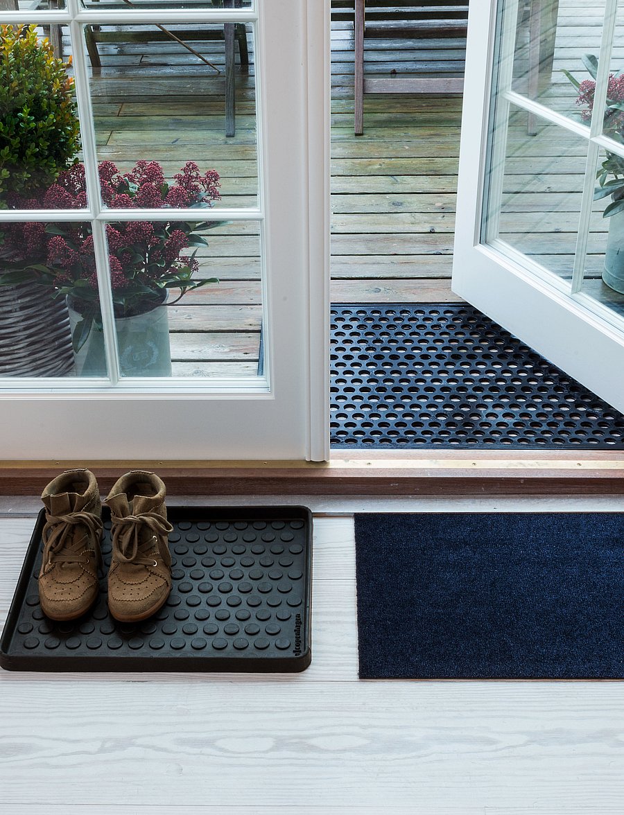 tica copenhagen - Floormat polyamide, 60x40 cm, unicolor - uksematid - dark blue - 5