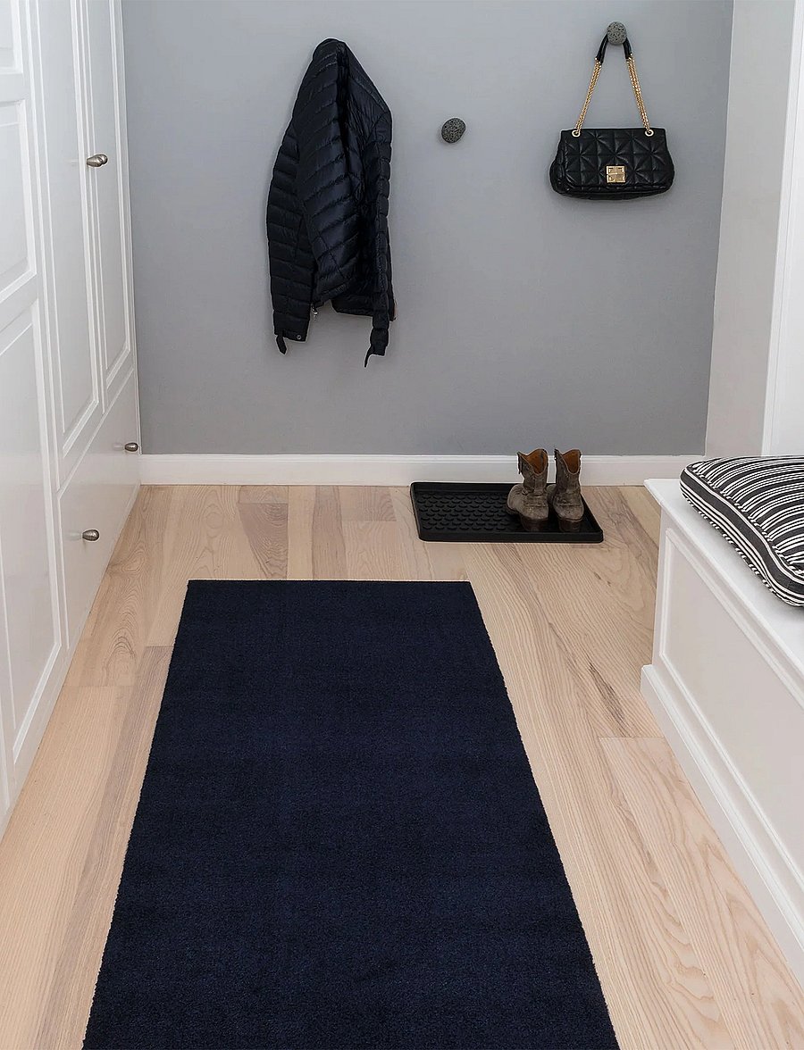 tica copenhagen - Floor Mat Uni Color Dark Blue - vaibad koridori - dark blue - 0