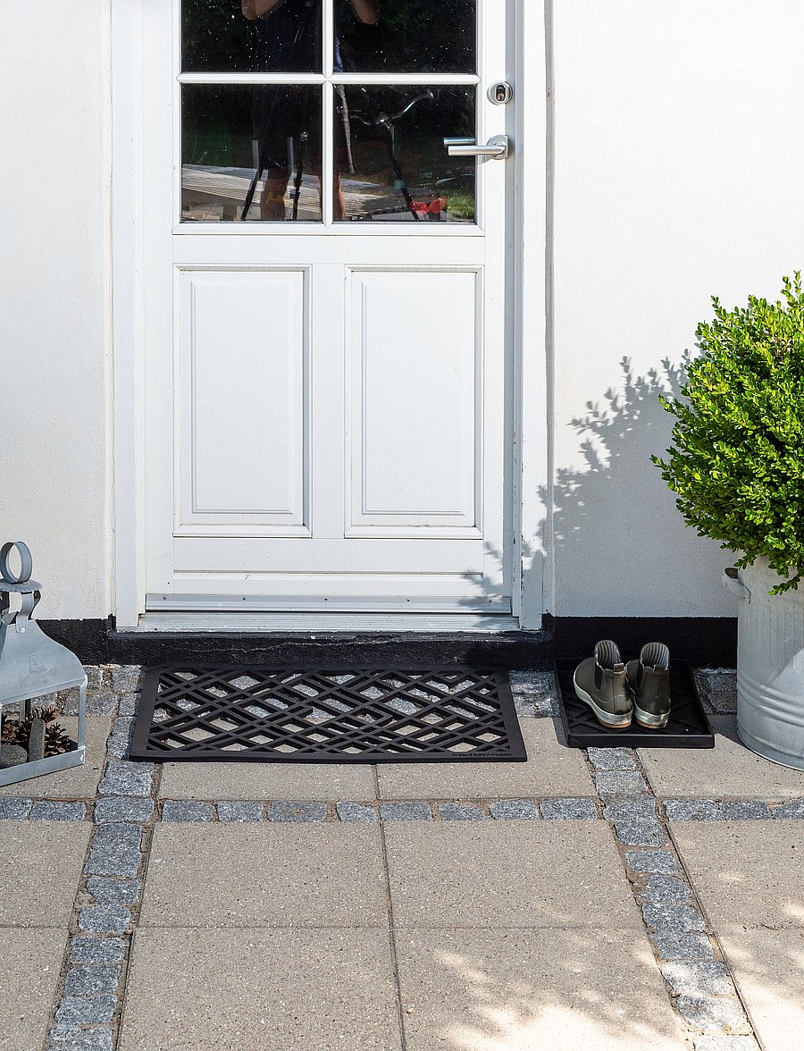 tica copenhagen - Doormat rubber, 75x45 cm - türmatten - lines design - 5