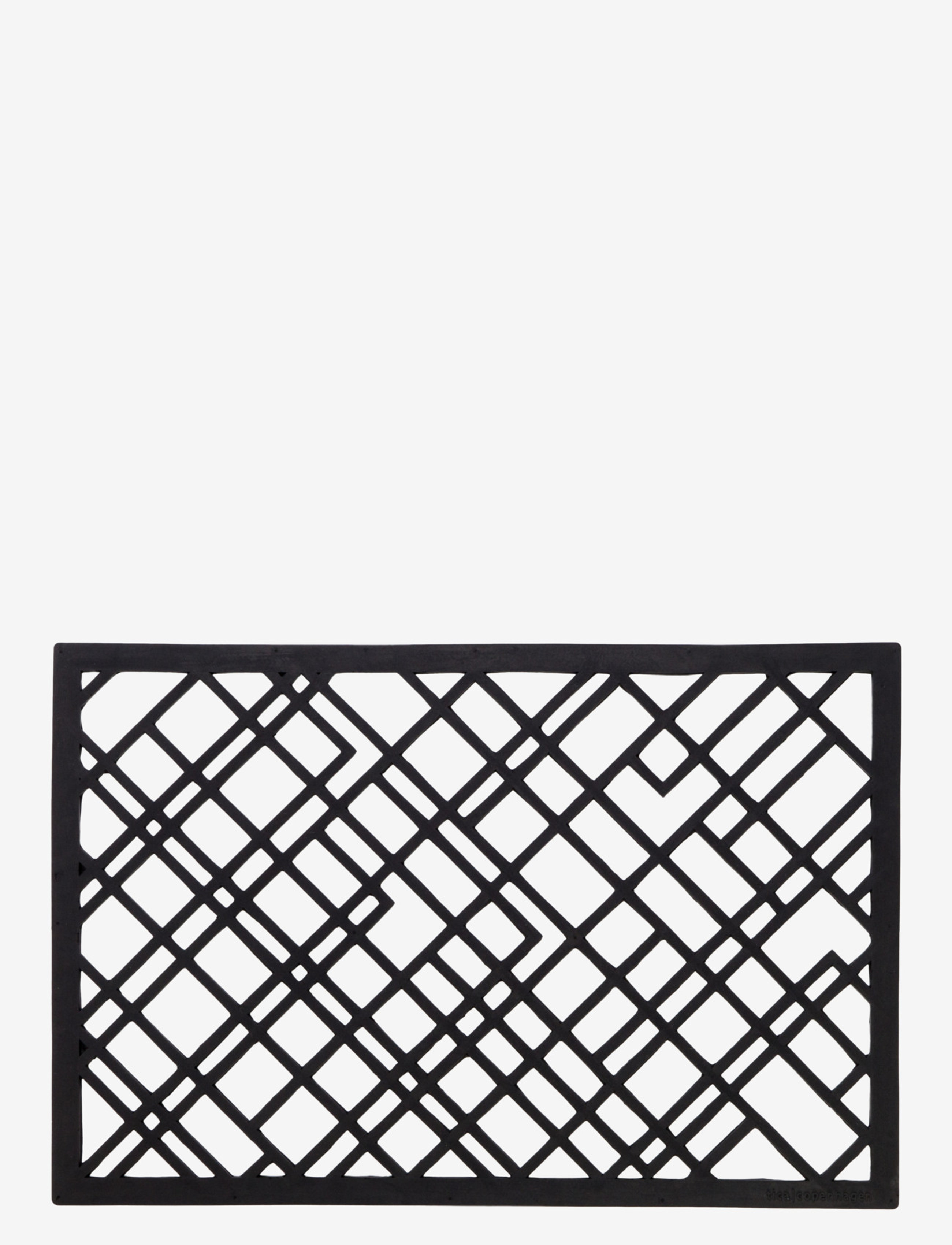 TICA COPENHAGEN Doormat Rubber, 90X60 Cm Schwarz - 90X60X1CM - Unisex