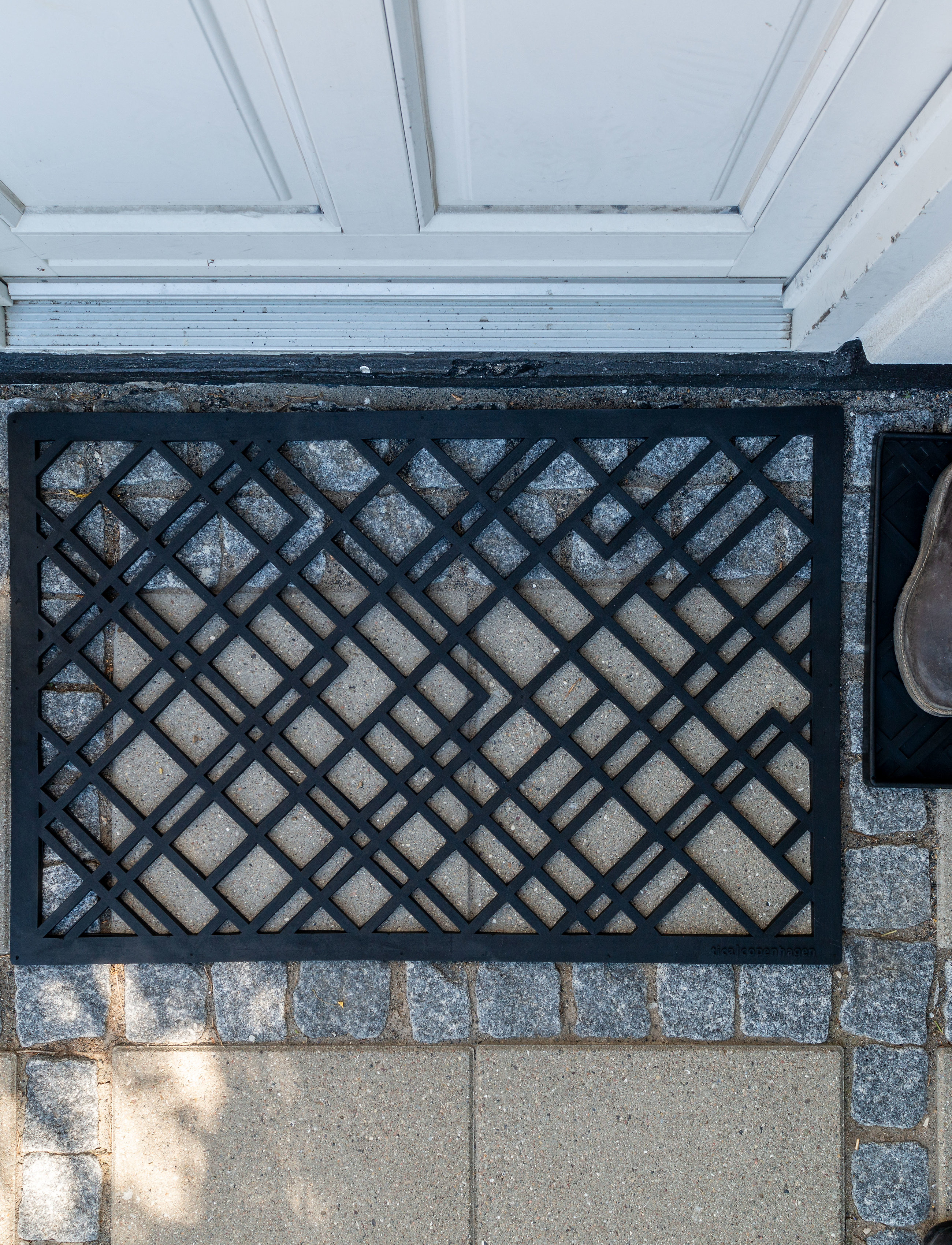 tica copenhagen Doormat Rubber, 90X60 Cm, 90X60X1 cm, Rugs & Carpets, Schwarz - Door Mats, Homeware