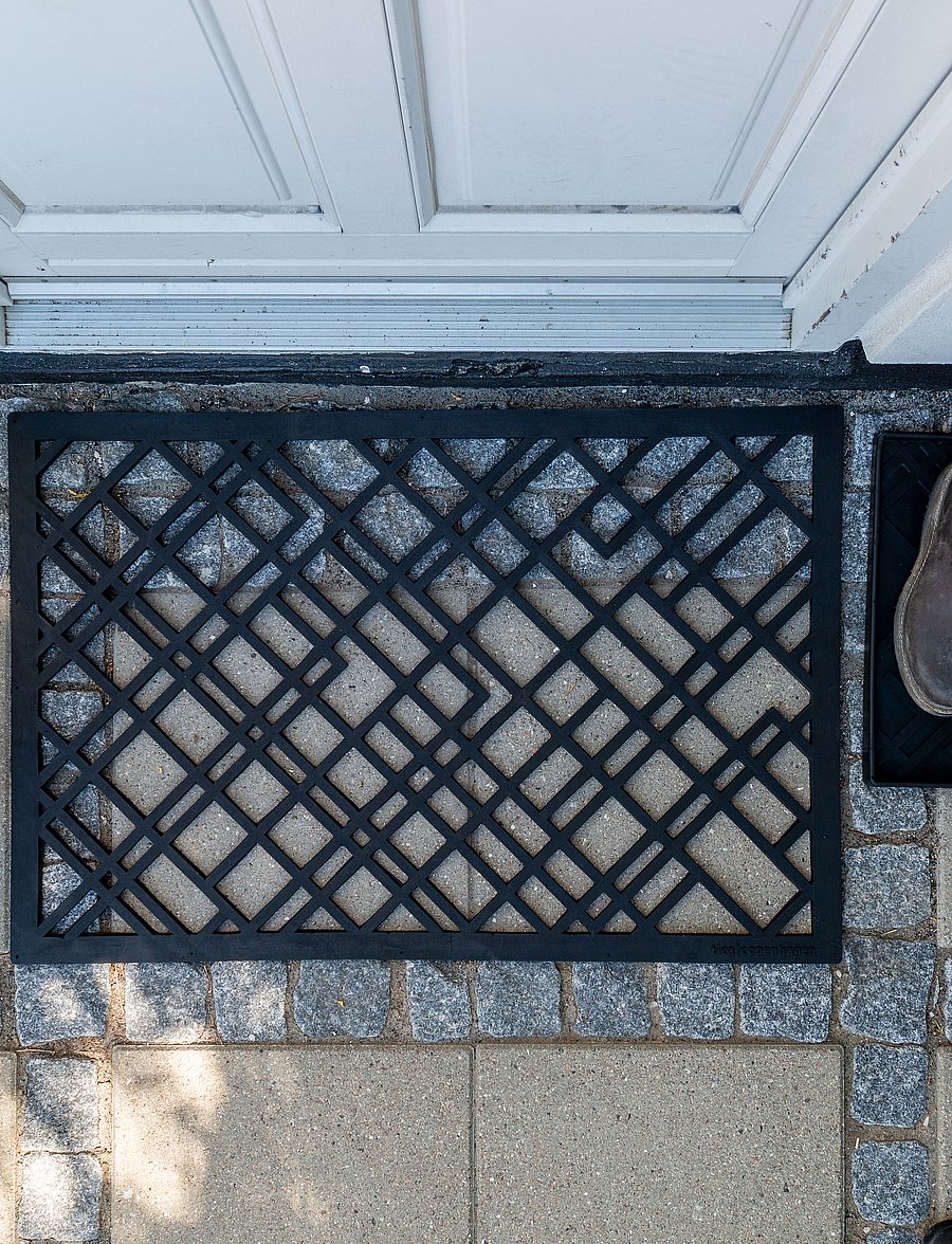 tica copenhagen - Doormat rubber, 90x60 cm - türmatten - lines design - 0