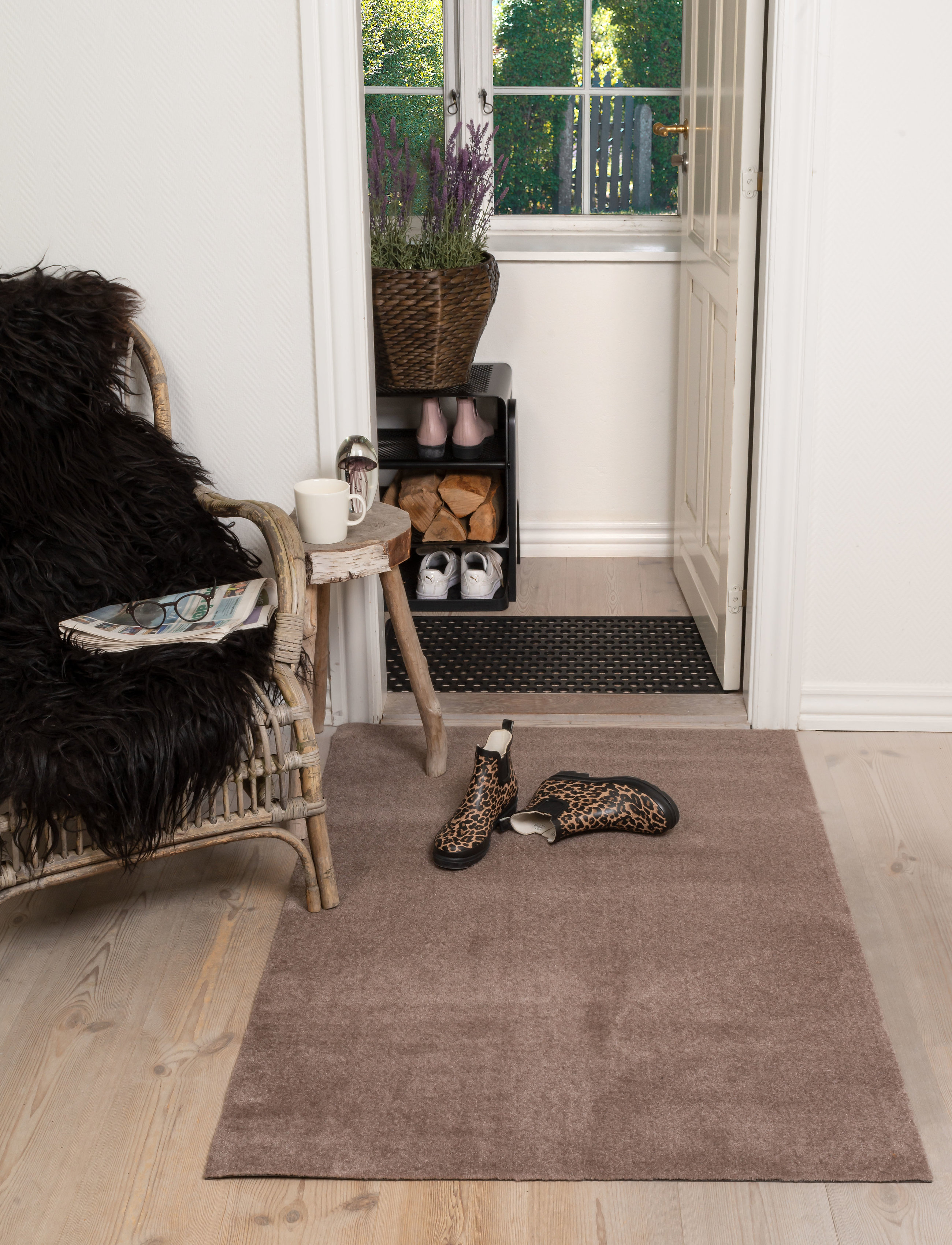 tica copenhagen - Floormat polyamide, 130x90 cm, unicolor - dørmåtter - sand/beige - 5