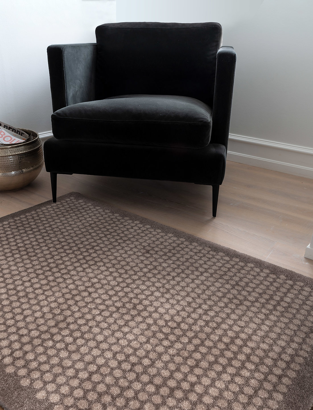 tica copenhagen - Floormat polyamide, 130x90 cm, dot design - türmatten - sand/beige - 5