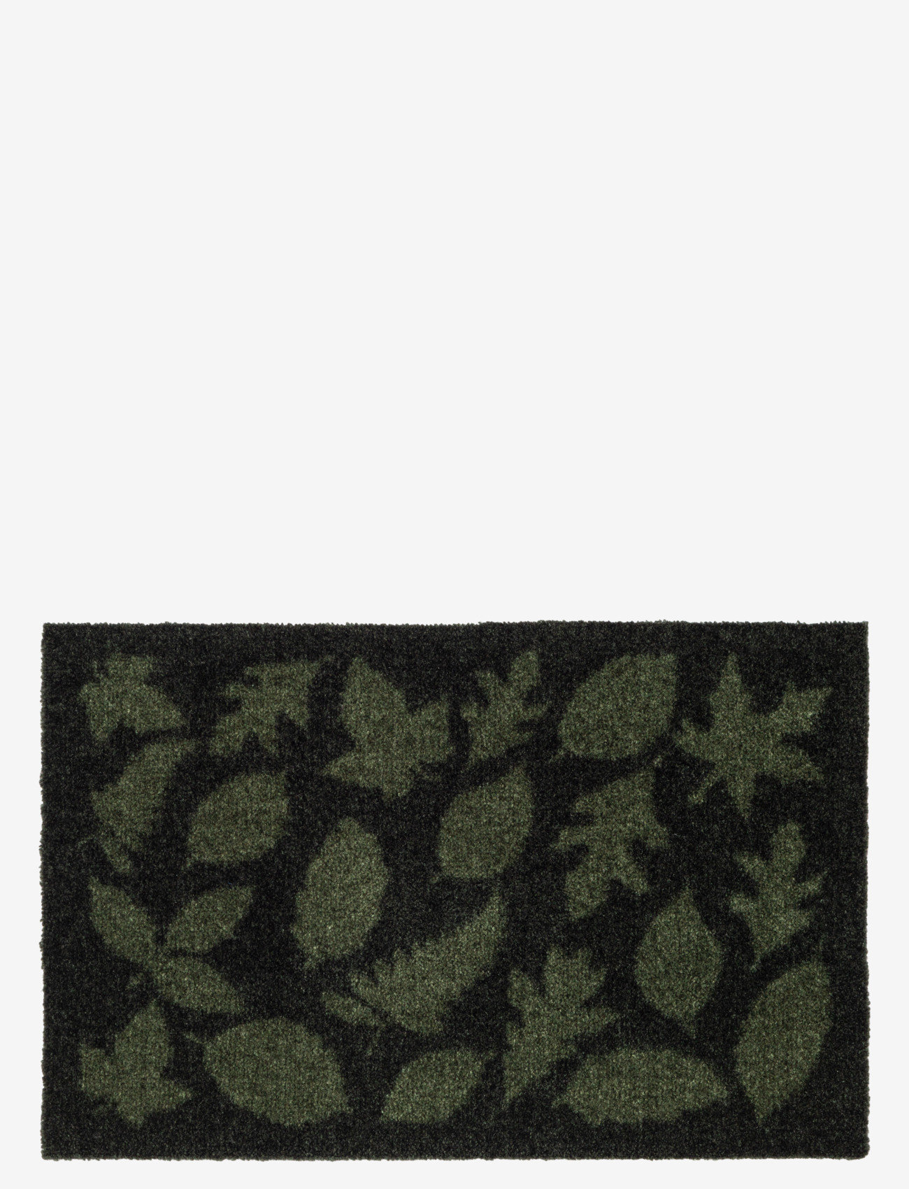 tica copenhagen - Floormat polyamide, 60x40 cm, leaves design - alhaisimmat hinnat - dark gren - 0