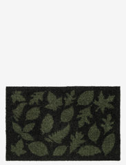 tica copenhagen - Floormat polyamide, 60x40 cm, leaves design - doormats - dark gren - 0