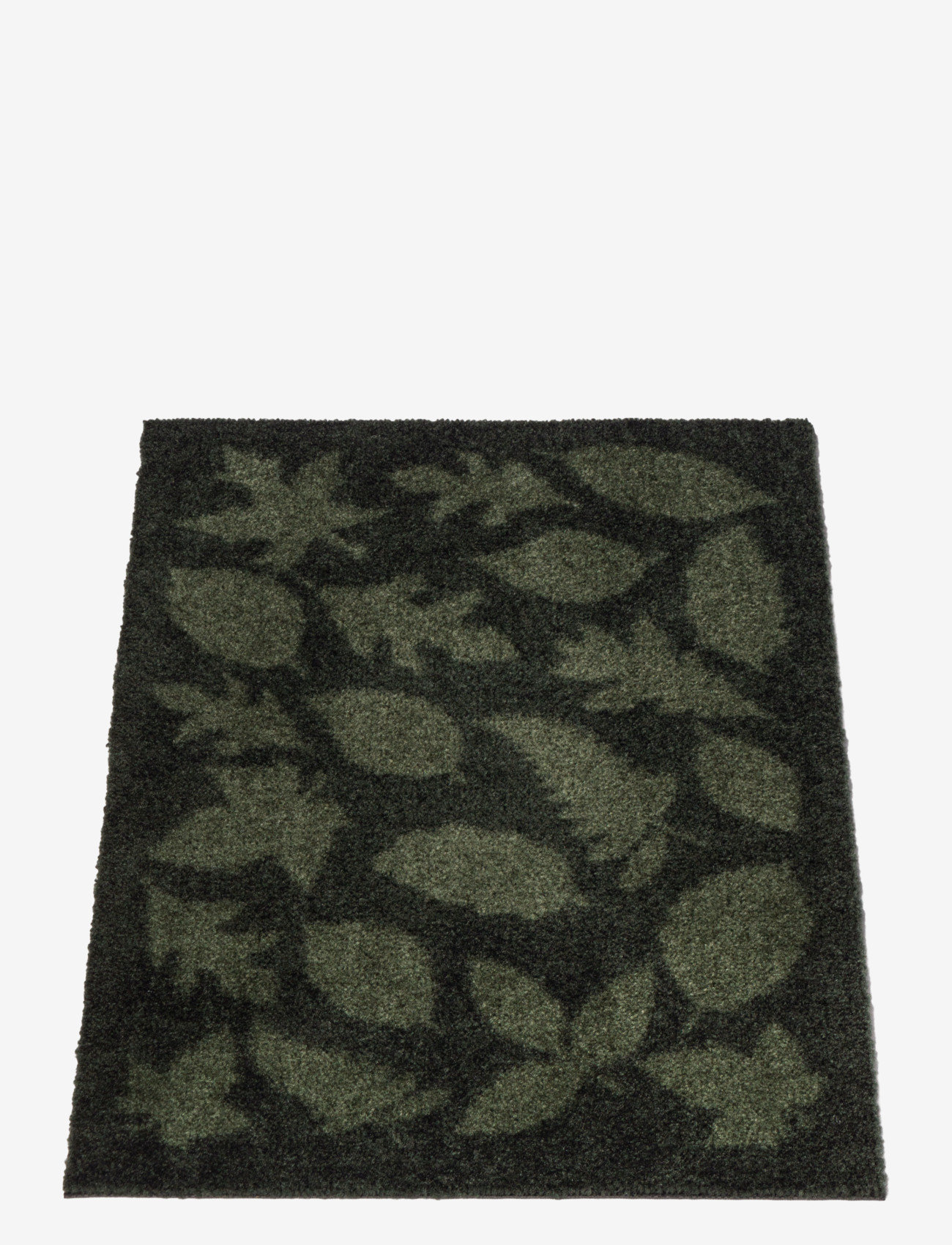 tica copenhagen - Floormat polyamide, 60x40 cm, leaves design - de laveste prisene - dark gren - 1