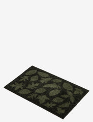 tica copenhagen - Floormat polyamide, 60x40 cm, leaves design - doormats - dark gren - 2