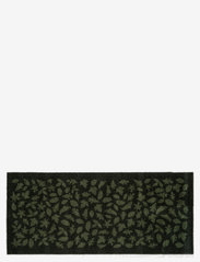 Floormat polyamide, 130x90 cm, leaves design - DARK GREN
