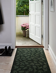 tica copenhagen - Floormat polyamide, 130x90 cm, leaves design - gulvløpere - dark gren - 4
