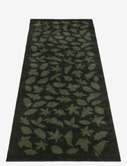 tica copenhagen - Floormat polyamide, 200x67 cm, leaves design - käytävämatot - dark gren - 2