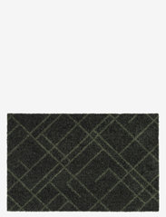 Floormat polyamide, 60x40 cm, lines design - DARK GREEN