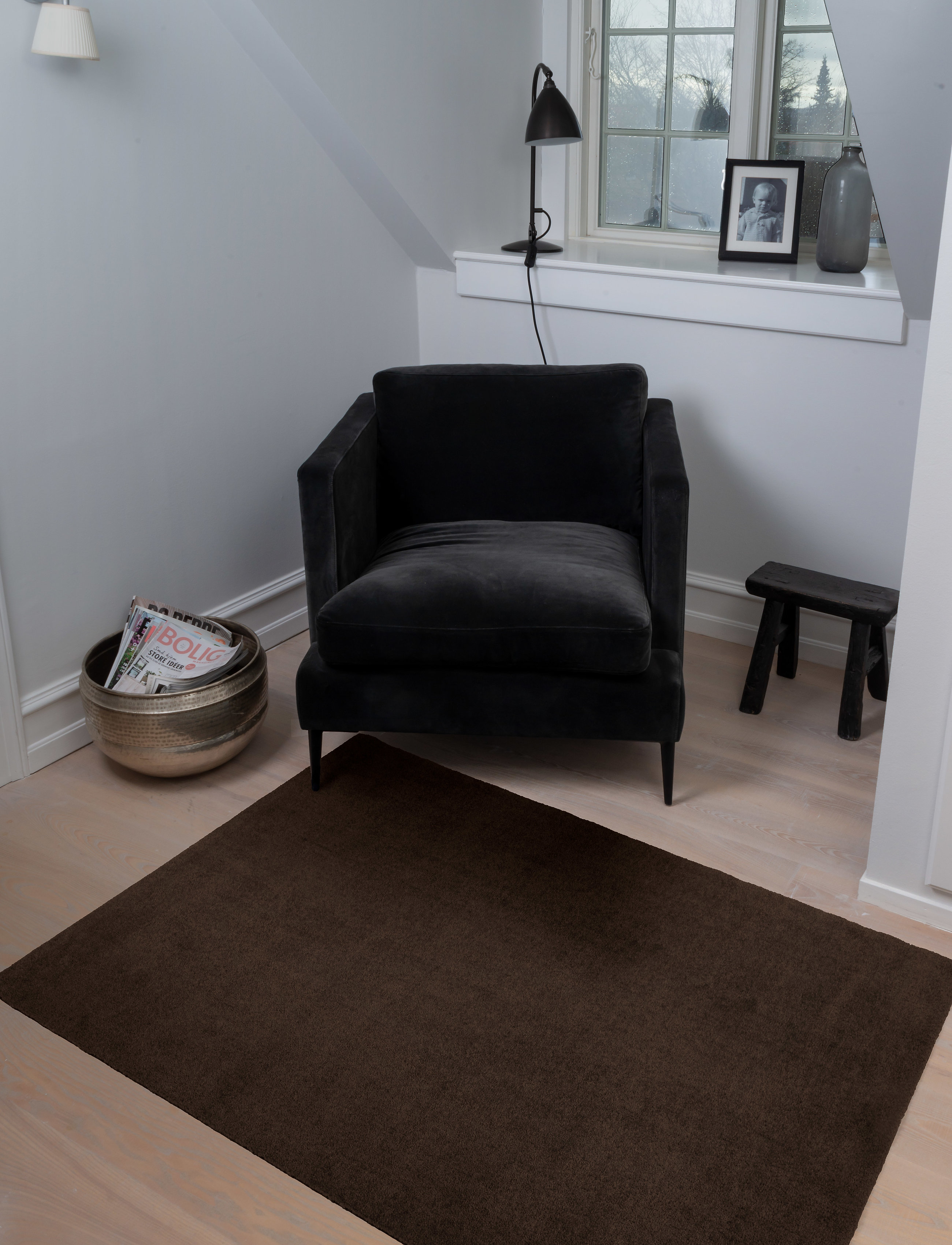 tica copenhagen - Floormat polyamide, 130x90 cm, unicolor - dørmåtter - dark brown - 5