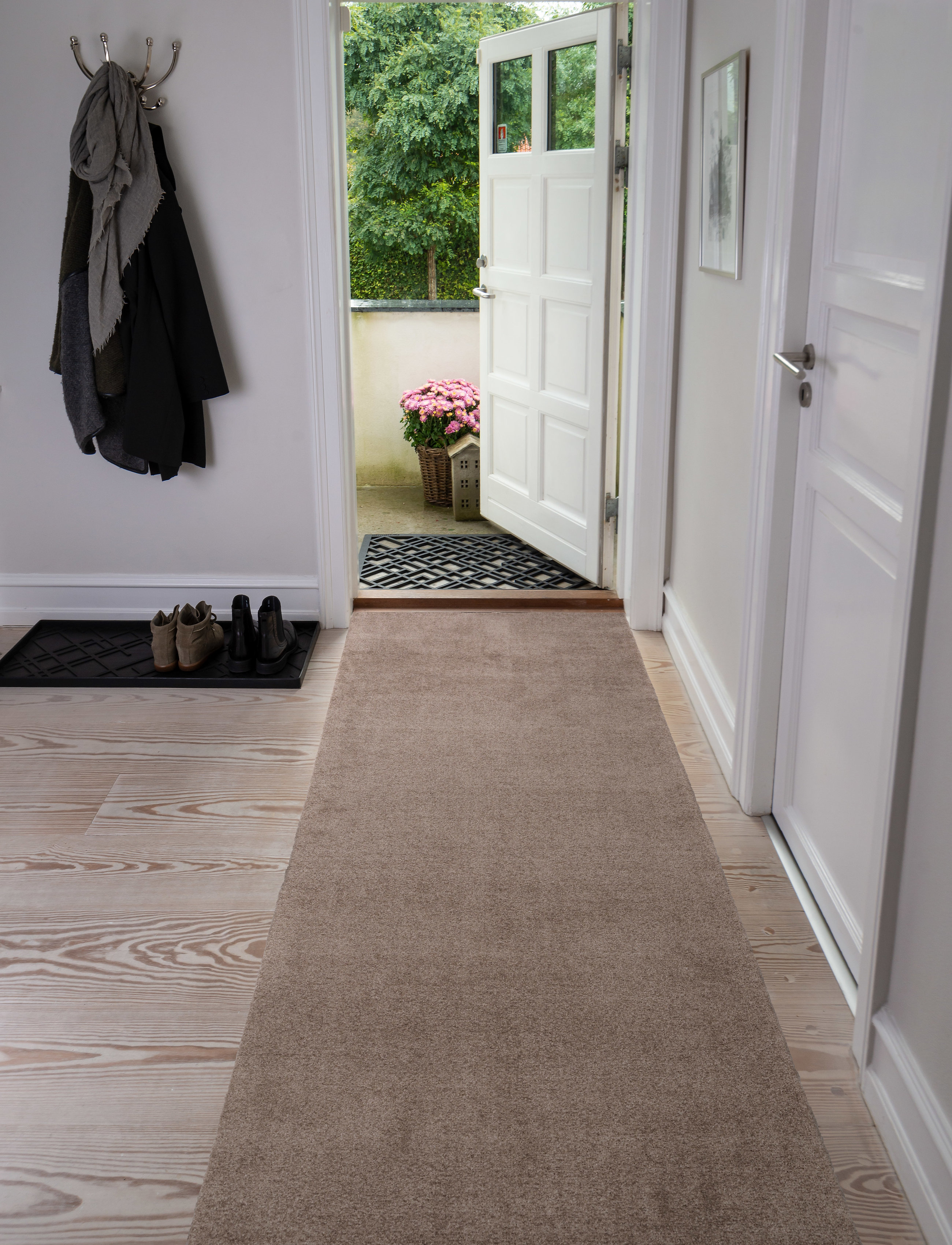 tica copenhagen Floormat Polyamide, 200X90 cm, Unicolor, 200X90 cm, Beige, Tæpper > Løbere Til Gangen, Unisex