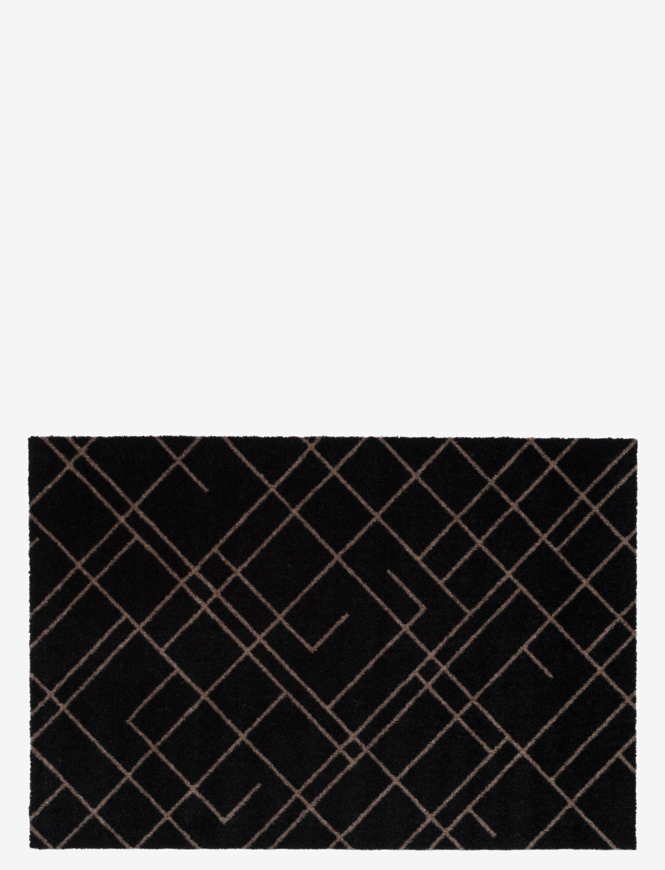 tica copenhagen - Floormat polyamide, 90x60 cm, lines design - ovimatot - sand/black - 0