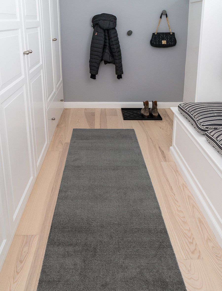 tica copenhagen - Floormat polyamide, 200x67 cm, unicolor - flurläufer - steelgrey - 0