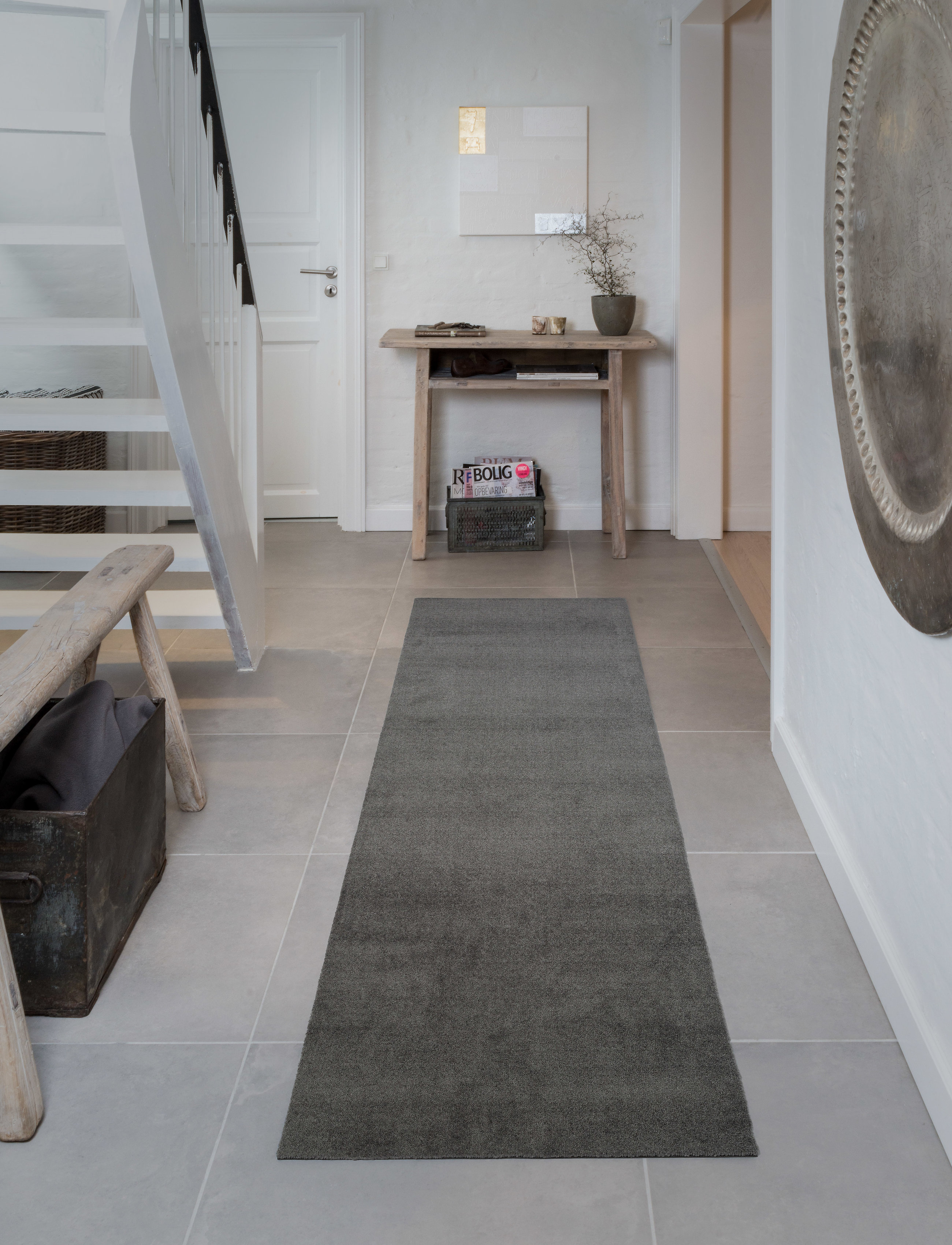 tica copenhagen - Floormat polyamide, 200x67 cm, unicolor - gulvløpere - steelgrey - 5