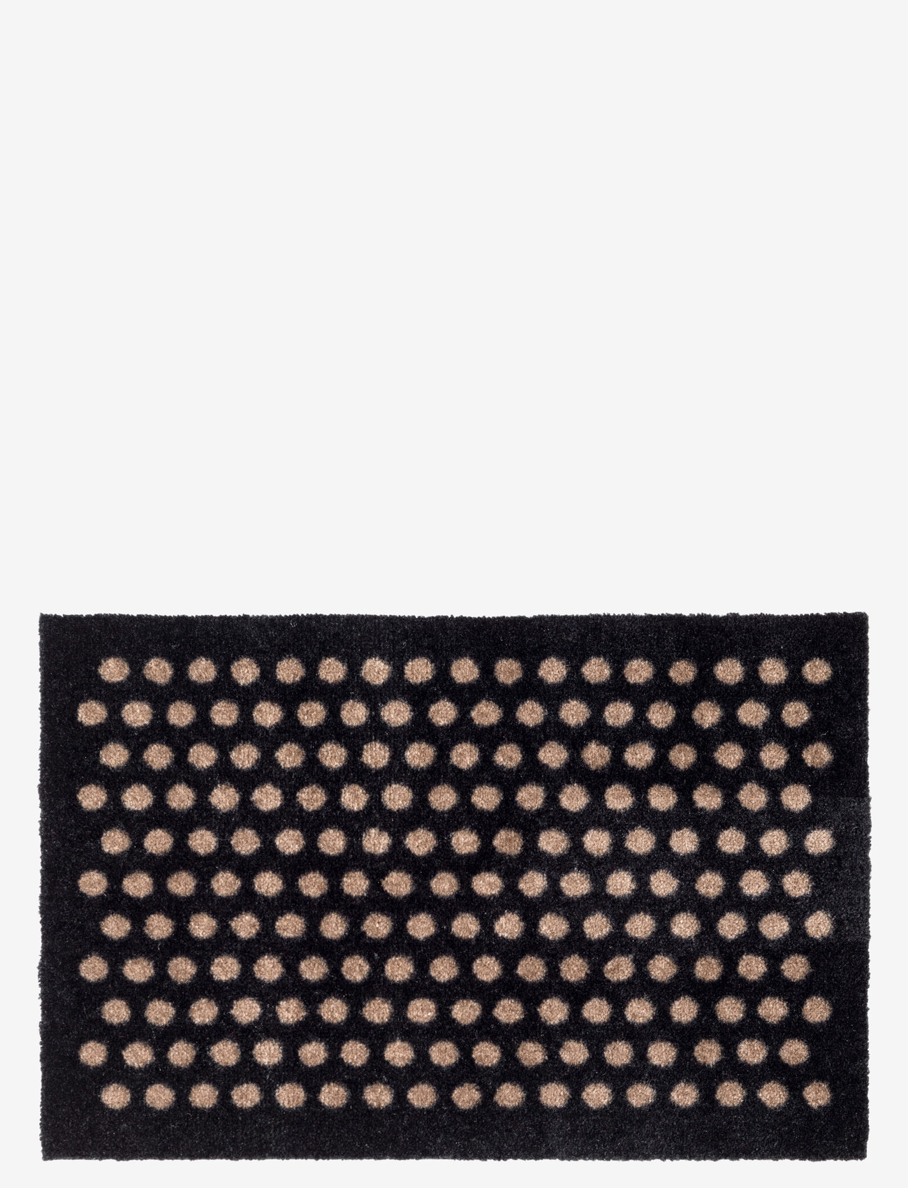 tica copenhagen - Floormat polyamide, 60x40 cm, dot design - nach preis einkaufen - black/beige - 0