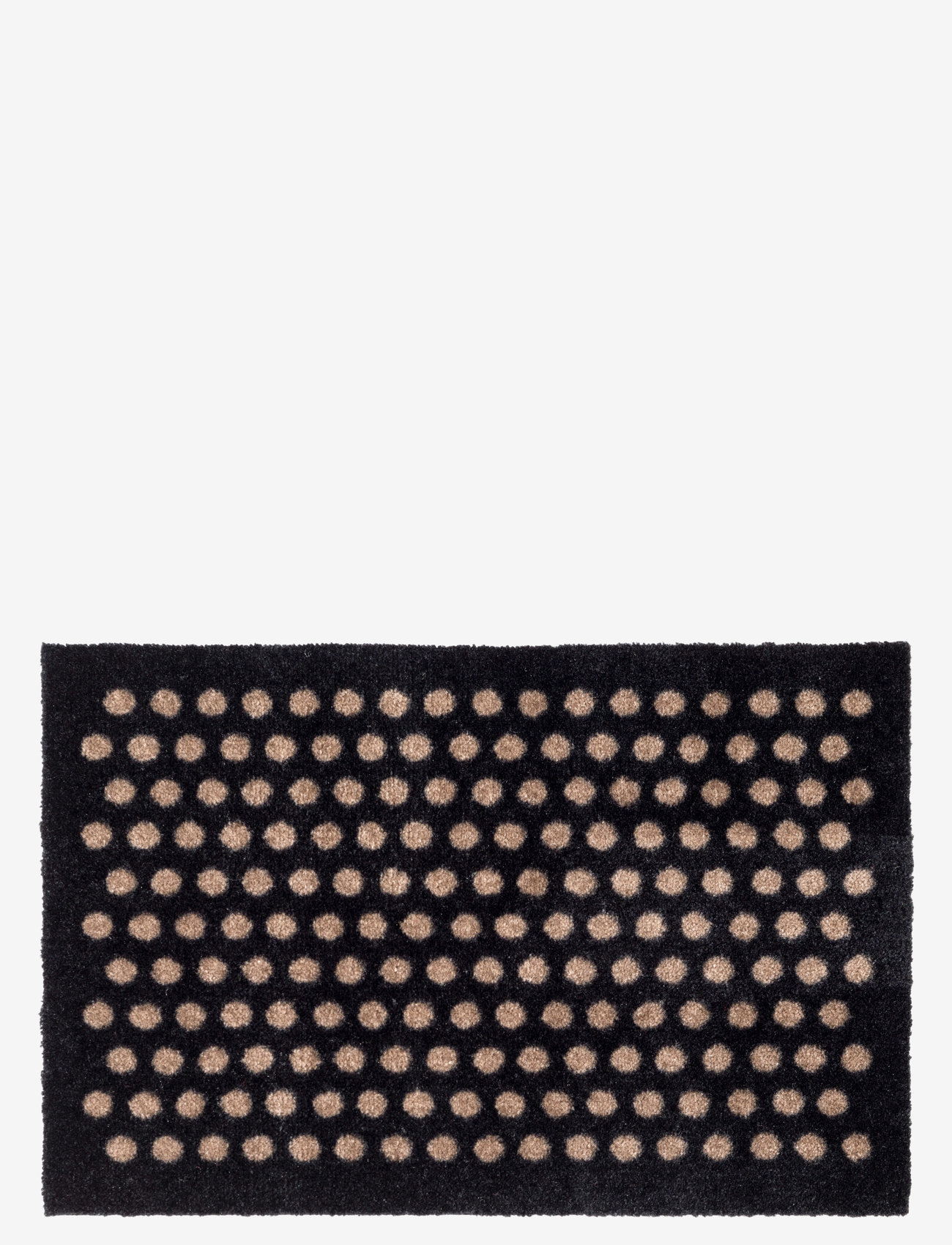 tica copenhagen - Floormat polyamide, 60x40 cm, dot design - mažiausios kainos - black/beige - 0