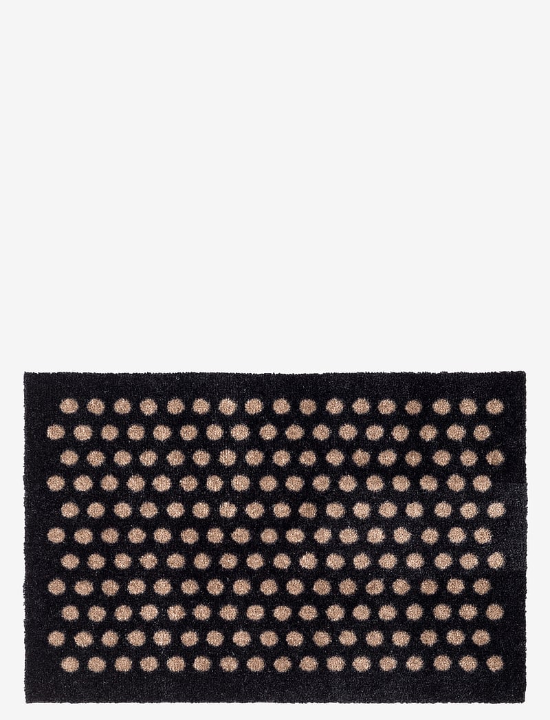 tica copenhagen - Floormat polyamide, 60x40 cm, dot design - nach preis einkaufen - black/beige - 0