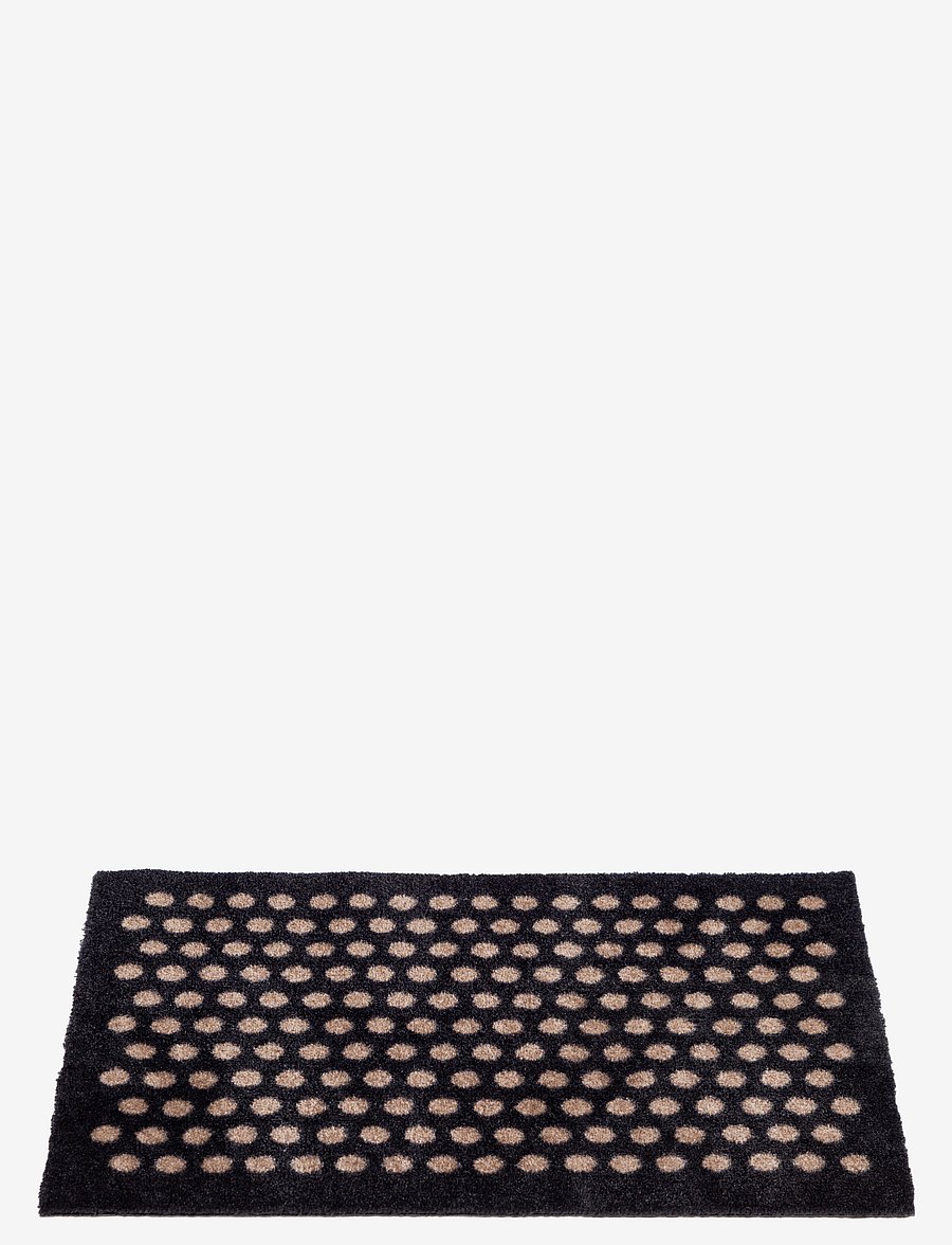 tica copenhagen - Floormat polyamide, 60x40 cm, dot design - türmatten - black/beige - 4