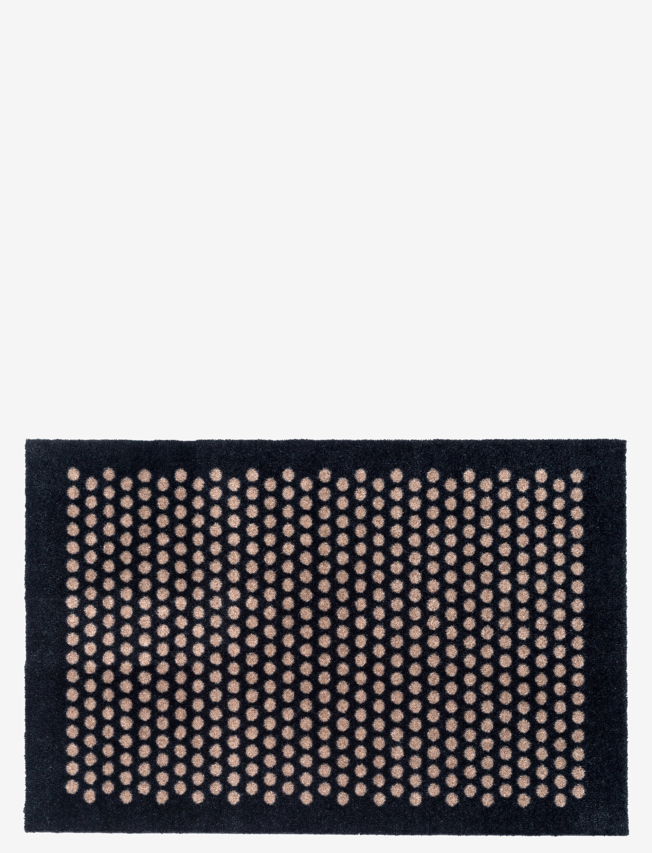 tica copenhagen - Floormat polyamide, 90x60 cm, dot design - køb efter pris - black/beige - 0