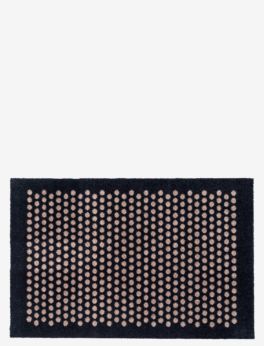 tica copenhagen - Floormat polyamide, 90x60 cm, dot design - türmatten - black/beige - 1