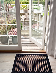 tica copenhagen - Floormat polyamide, 90x60 cm, dot design - durų kilimėliai - black/beige - 4
