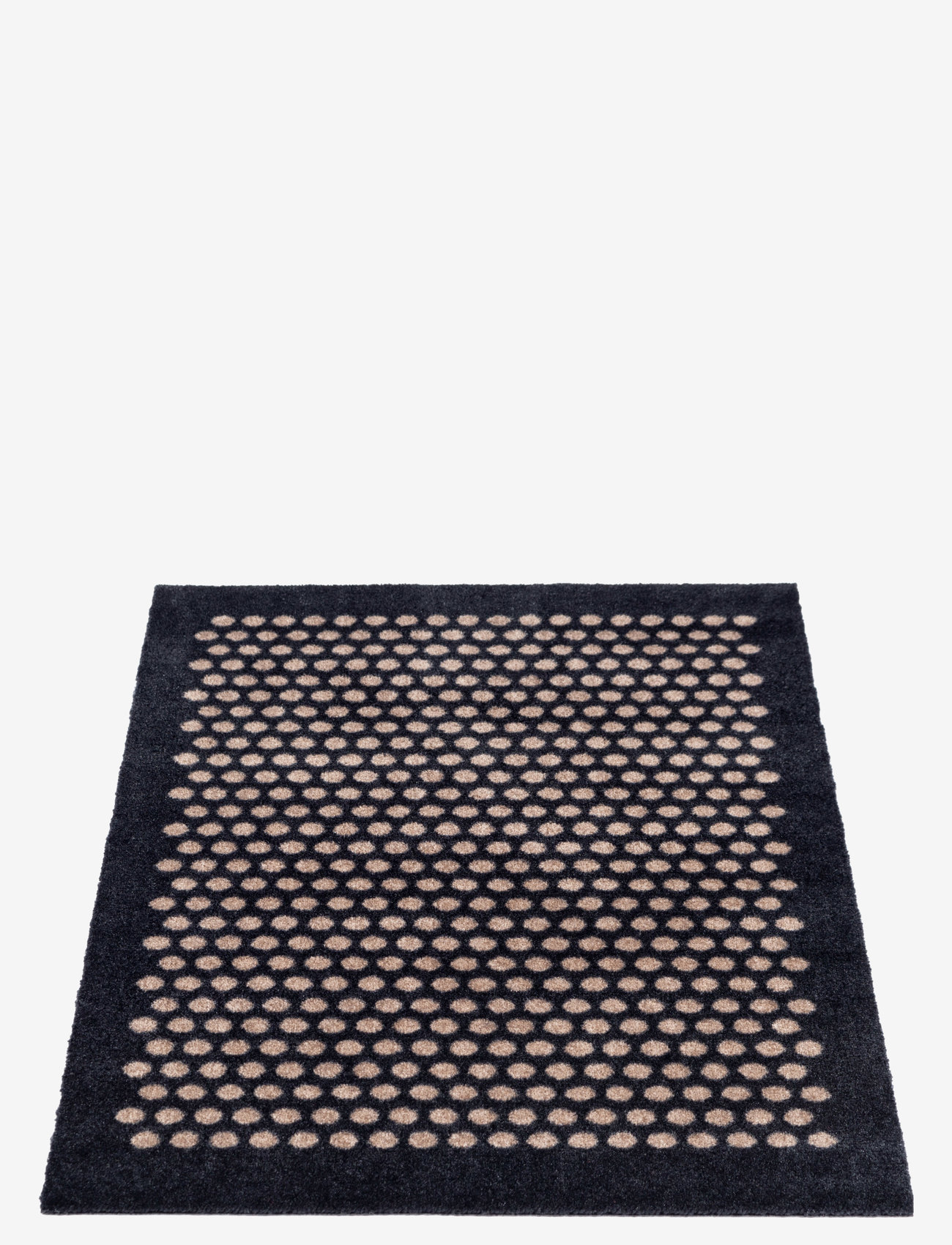 tica copenhagen - Floormat polyamide, 90x60 cm, dot design - køb efter pris - black/beige - 2