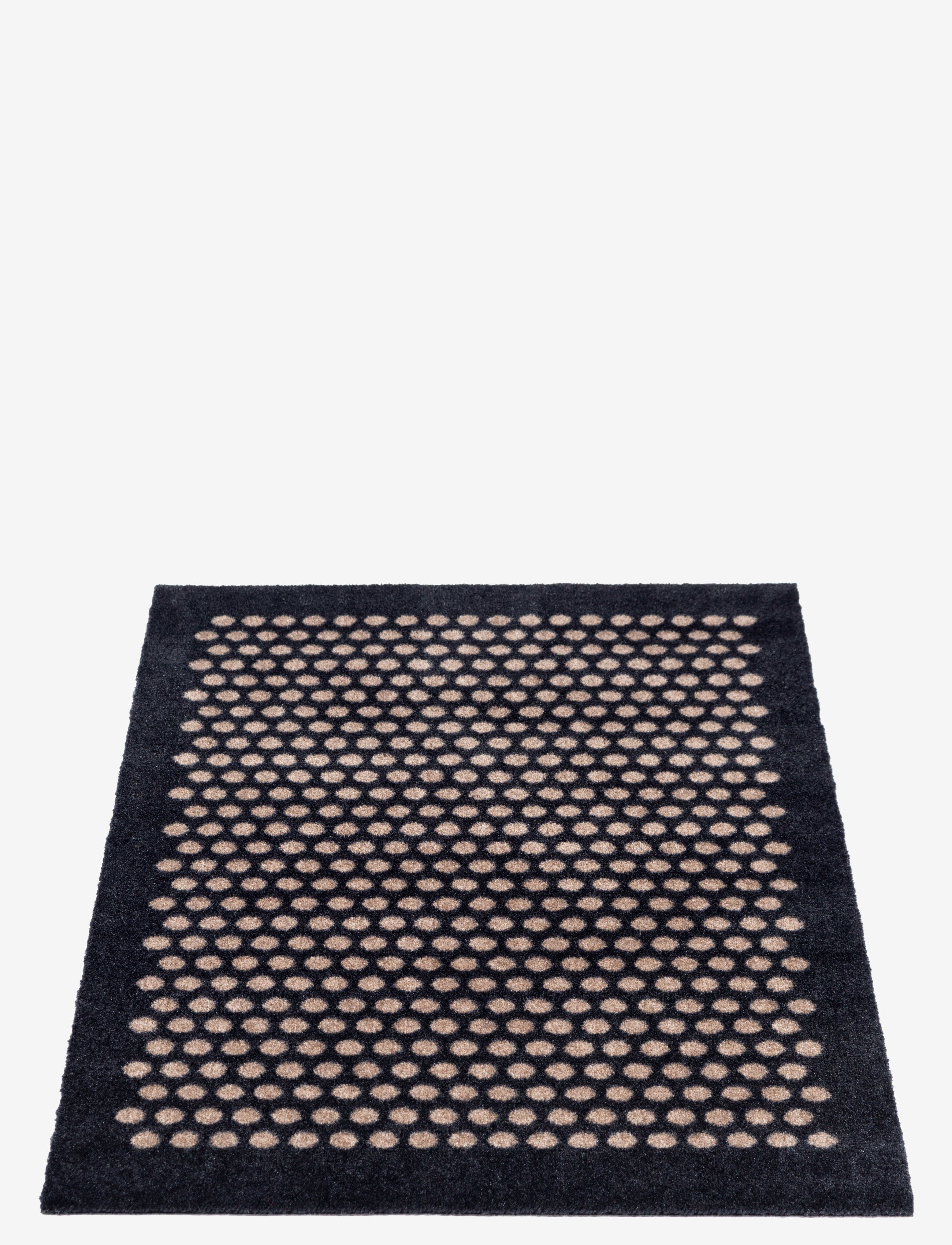 tica copenhagen - Floormat polyamide, 90x60 cm, dot design - paillassons - black/beige - 3