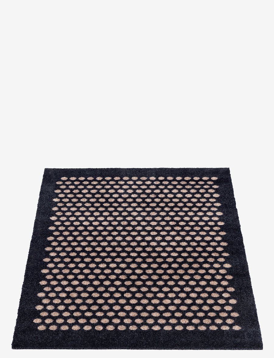 tica copenhagen - Floormat polyamide, 90x60 cm, dot design - türmatten - black/beige - 3