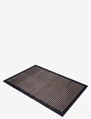 tica copenhagen - Floormat polyamide, 130x90 cm, dot design - dørmåtter - black/beige - 1