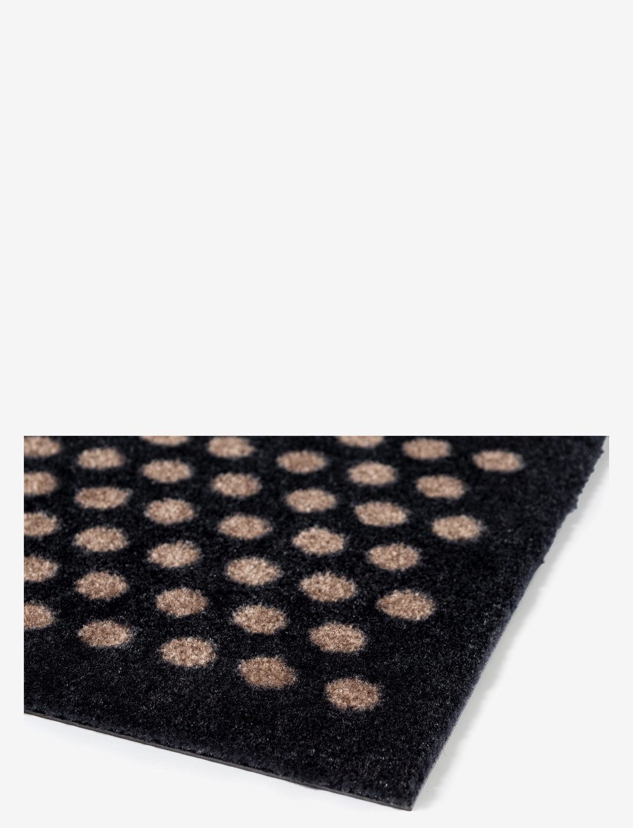 tica copenhagen - Floormat polyamide, 130x90 cm, dot design - dörrmattor - black/beige - 4