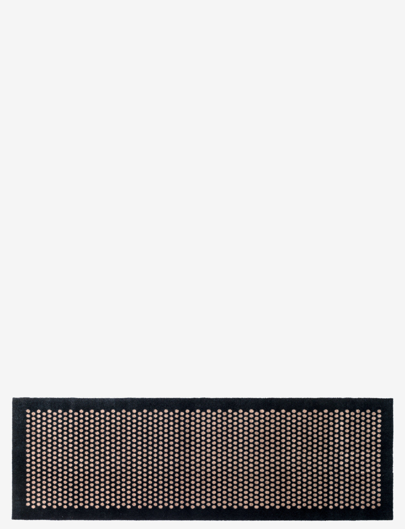 tica copenhagen - Floormat polyamide, 200x67 cm, dot design - entreløbere - black/beige - 0