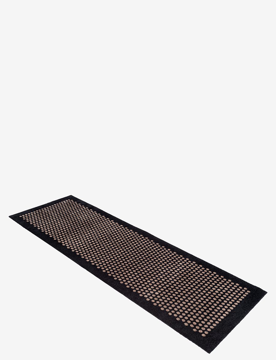 tica copenhagen - Floormat polyamide, 200x67 cm, dot design - flurläufer - black/beige - 2