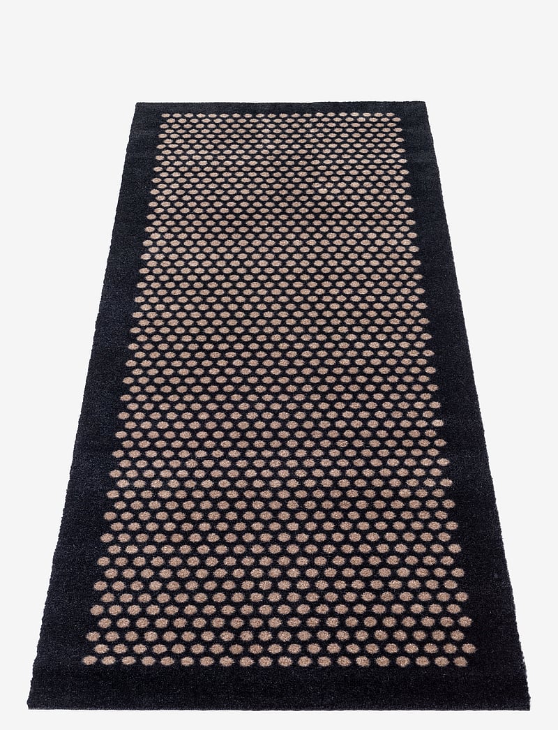 tica copenhagen - Floormat polyamide, 200x67 cm, dot design - nach preis einkaufen - black/beige - 2