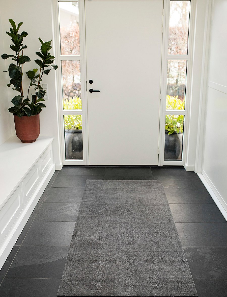 tica copenhagen - Floormat polyamide, 200x90 cm, unicolor - vaibad koridori - steelgrey - 0