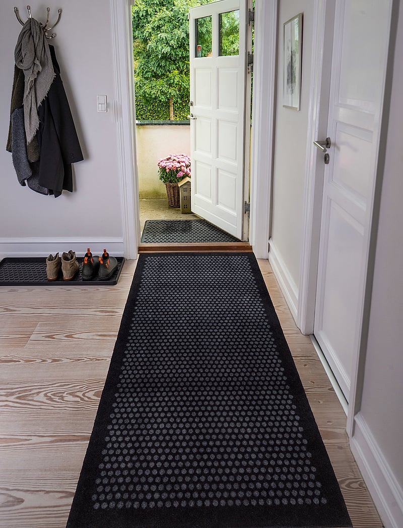 tica copenhagen - Floormat polyamide, 200x90 cm, dot design - nach preis einkaufen - black/grey - 4