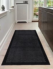 tica copenhagen - Floormat polyamide, 200x90 cm, dot design - käytävämatot - black/grey - 7
