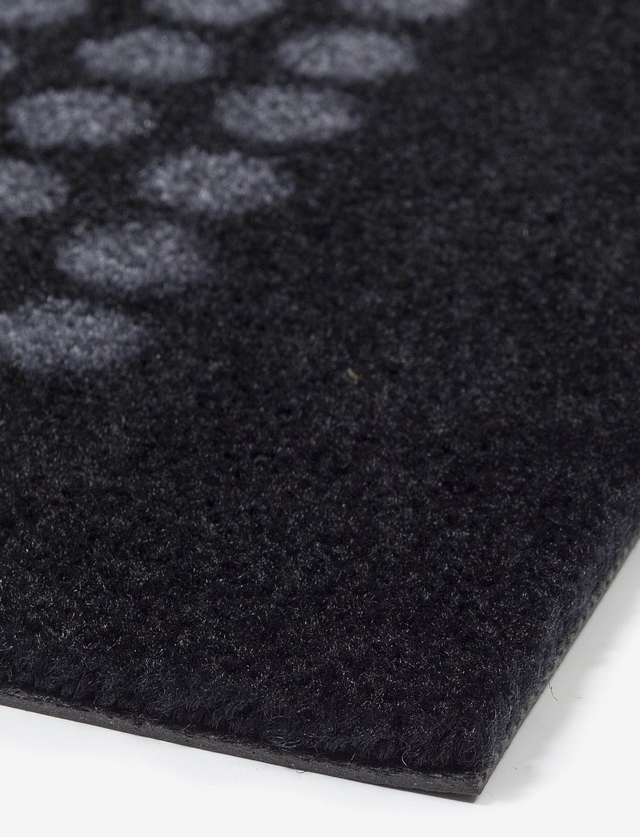 tica copenhagen - Floormat polyamide, 200x90 cm, dot design - flurläufer - black/grey - 4