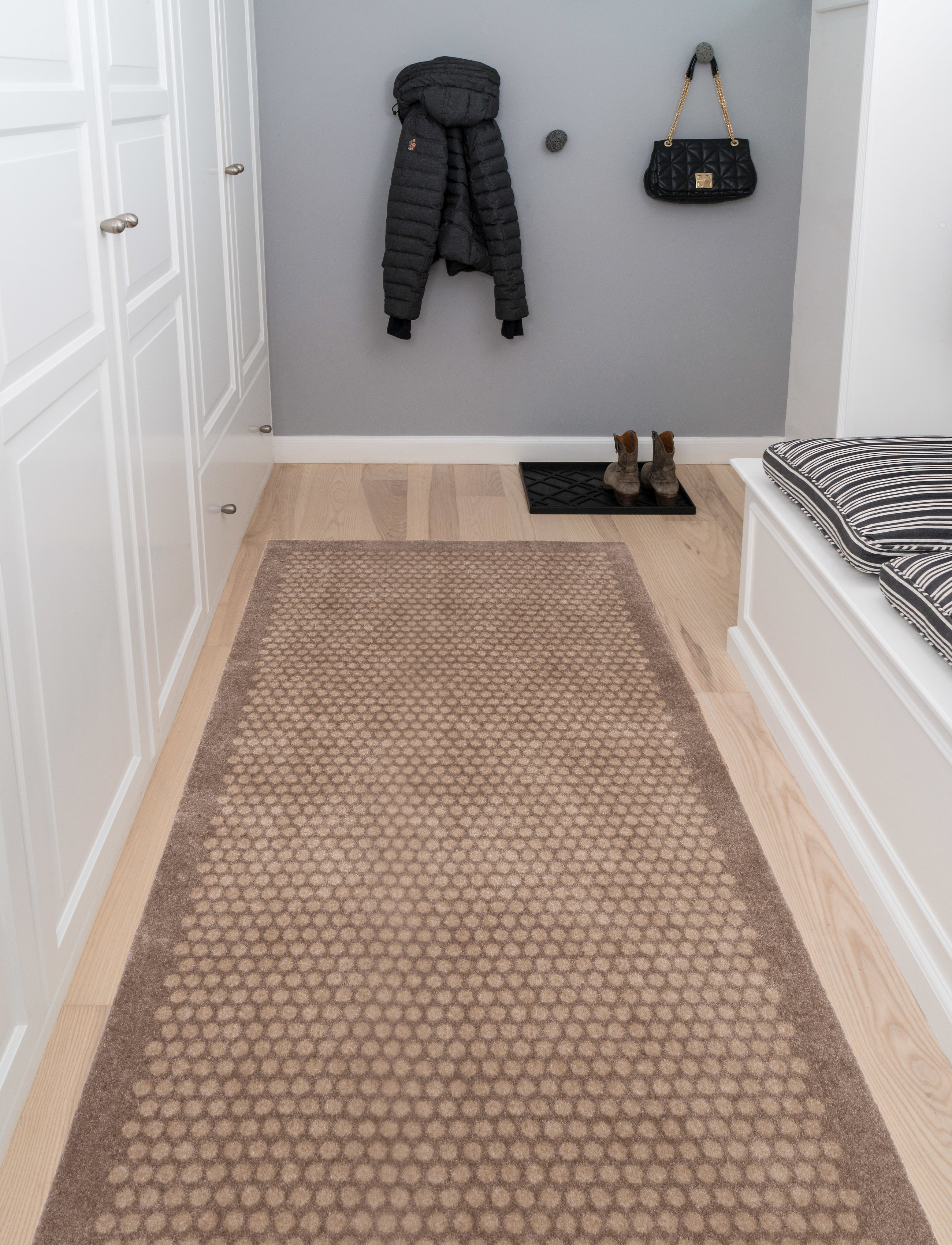 tica copenhagen Floormat Polyamide, 200X90 cm, Dot Design, 200X90 cm, Multi/patterned, Tæpper > Løbere Til Gangen, Unisex