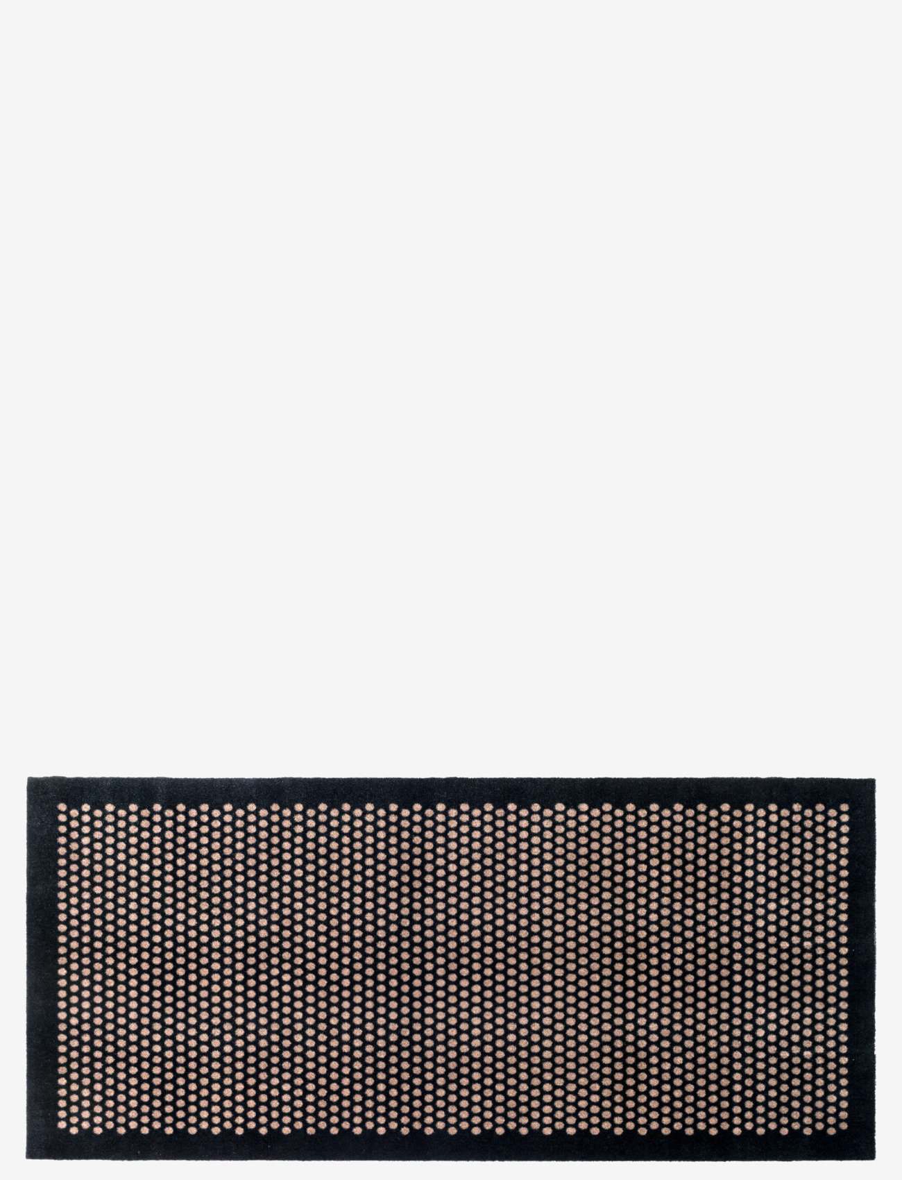 tica copenhagen - Floormat polyamide, 200x90 cm, dot design - hallmattor - black/beige - 0