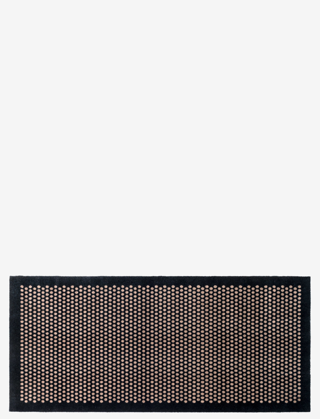 tica copenhagen - Floormat polyamide, 200x90 cm, dot design - flurläufer - black/beige - 0