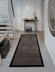 tica copenhagen - Floormat polyamide, 200x90 cm, dot design - käytävämatot - black/beige - 5