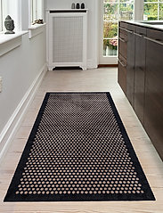 tica copenhagen - Floormat polyamide, 200x90 cm, dot design - hallmattor - black/beige - 7