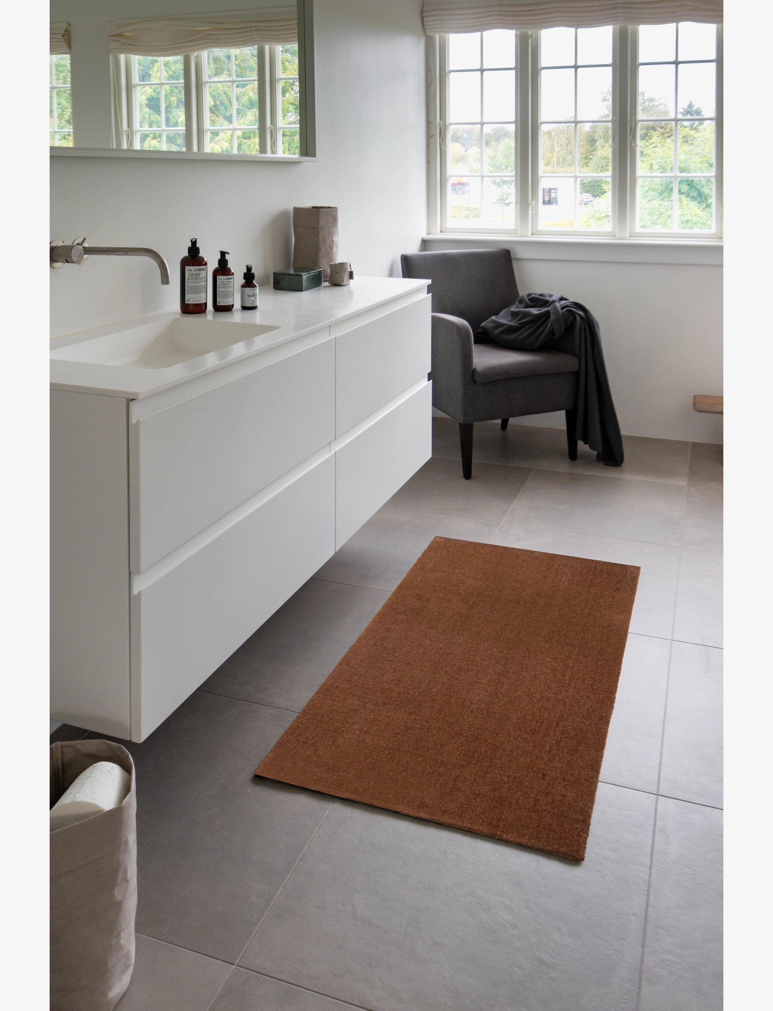 tica copenhagen - Floormat/carpet cognac 67x120 cm - badmatten - brown - 3