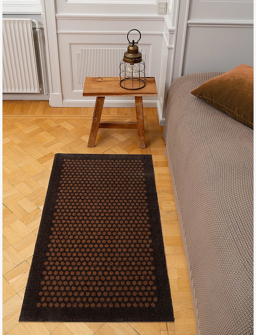 tica copenhagen - Floormat/carpet dot cognac 67x120 cm - madalaimad hinnad - brown - 1