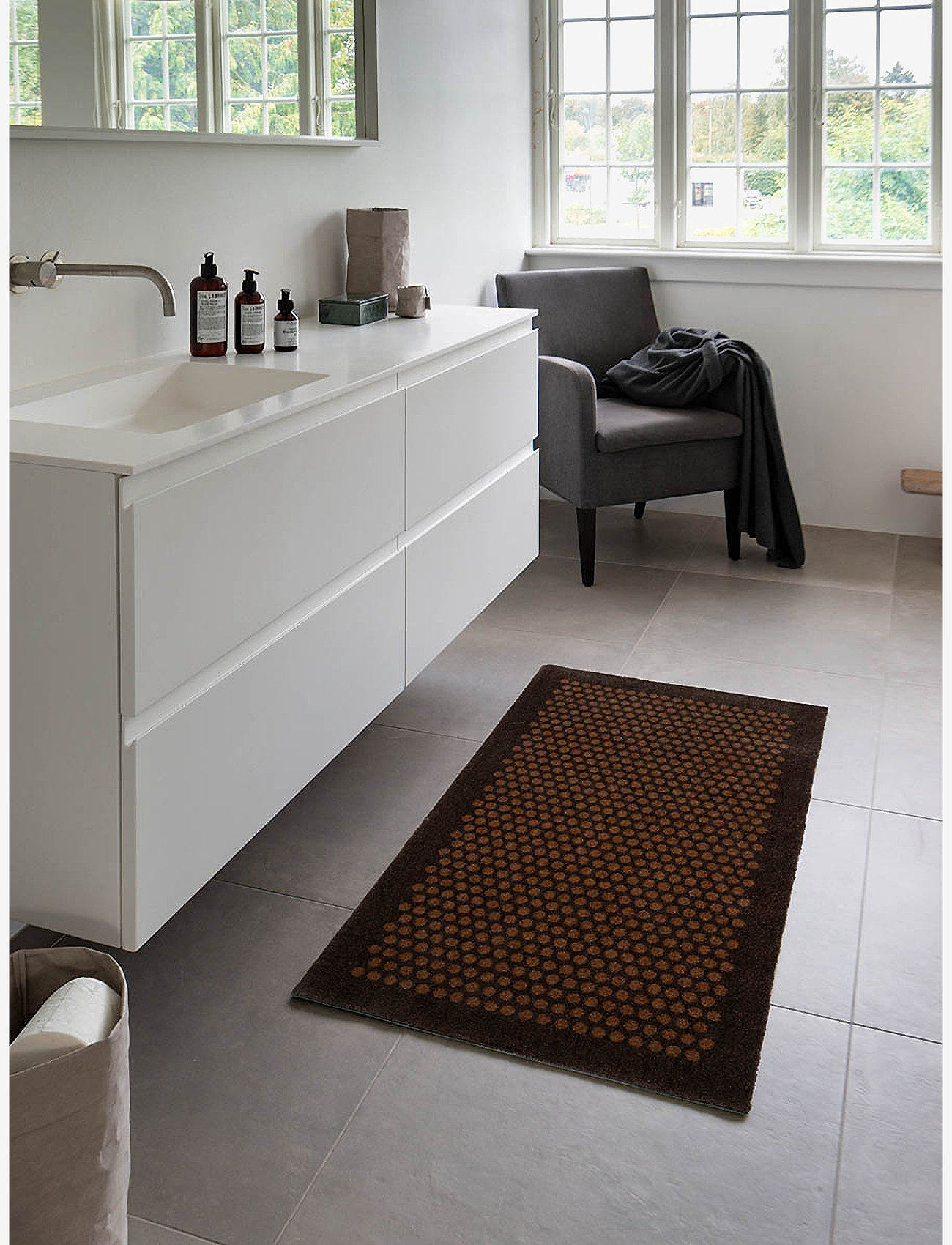 tica copenhagen - Floormat/carpet dot cognac 67x120 cm - die niedrigsten preise - brown - 3