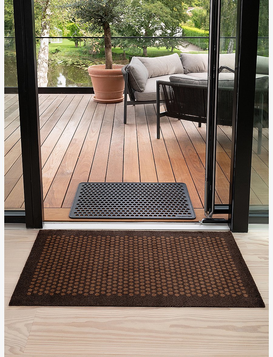 tica copenhagen - Floormat/carpet dot cognac 90x130 cm - flurläufer - brown - 1